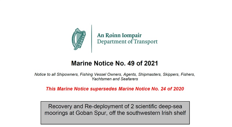 Marine Notice No. 49 of 2021