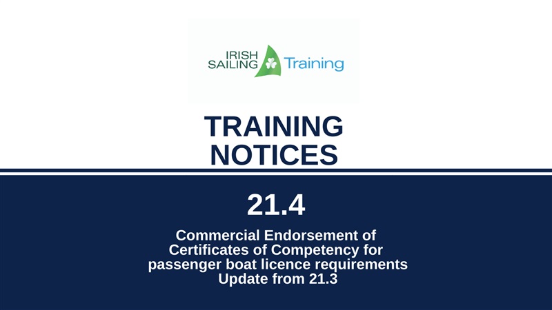 Training Notice 21.4