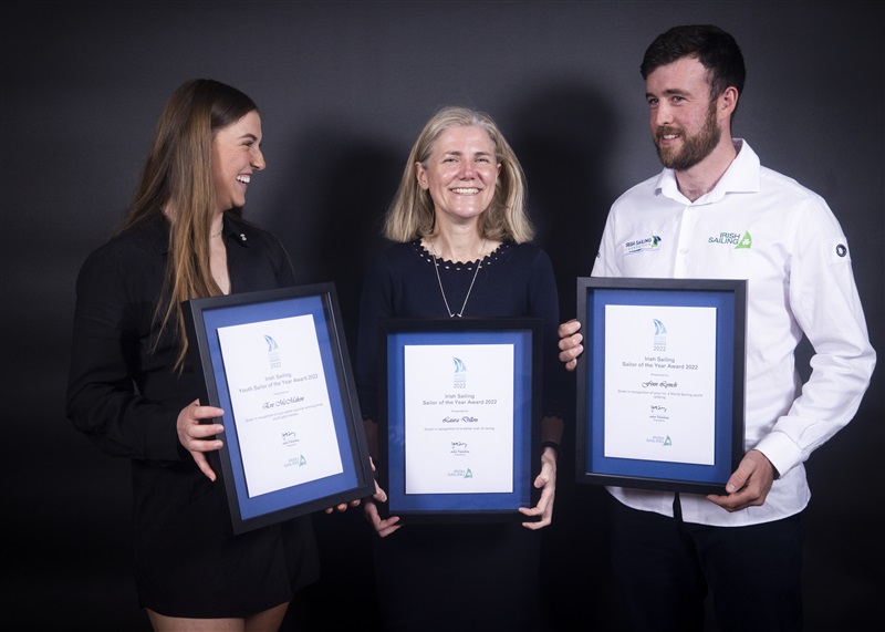 Olympian Finn Lynch and Laura Dillon honoured at Irish Sailing Awards 