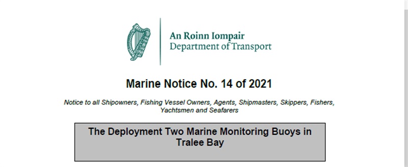 Marine Notice No. 14 of 2021 - update