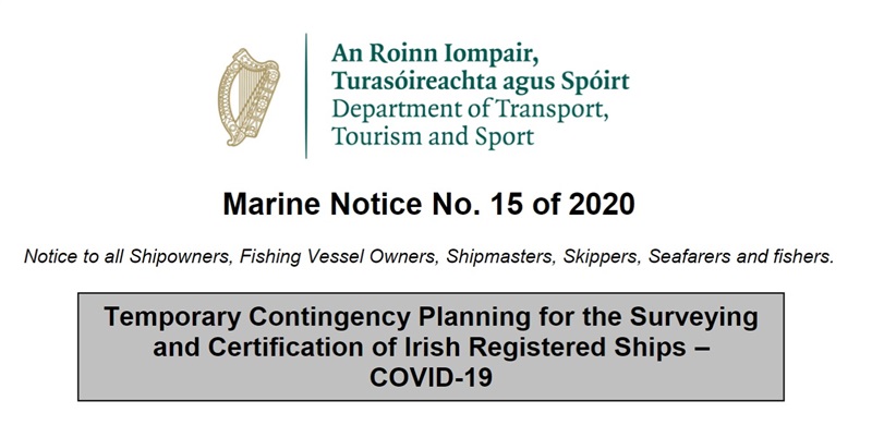 Marine Notice No. 15 of 2020